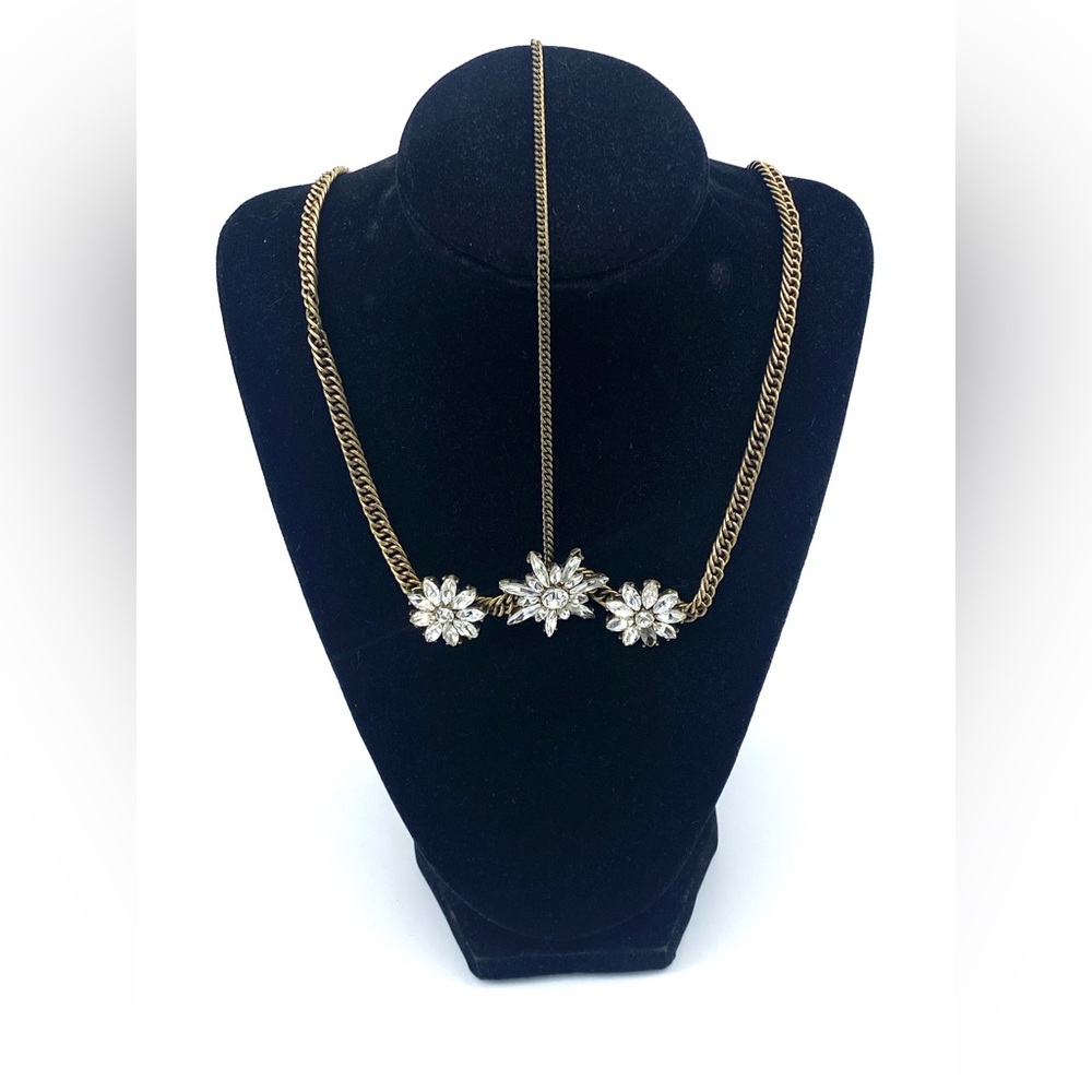 Vintage Gold Tone and Crystal Head Dress 40’s Flapper